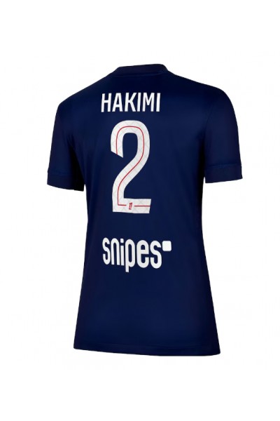 Paris Saint-Germain Achraf Hakimi #2 Jalkapallovaatteet Naisten Kotipaita 2025-26 Lyhythihainen Paris Saint-Germain Achraf Hakimi #2 Jalkapallovaatteet Naisten Kotipaita 2025-26 Lyhythihainen